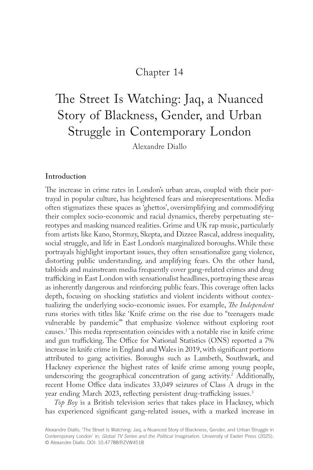 Global TV Series and the Political Imagination