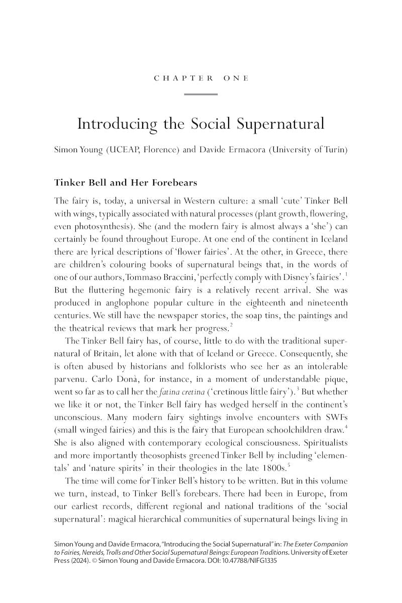 The Exeter Companion to Fairies, Nereids, Trolls and other Social Supernatural Beings