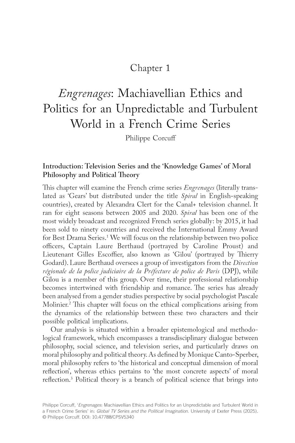 Global TV Series and the Political Imagination