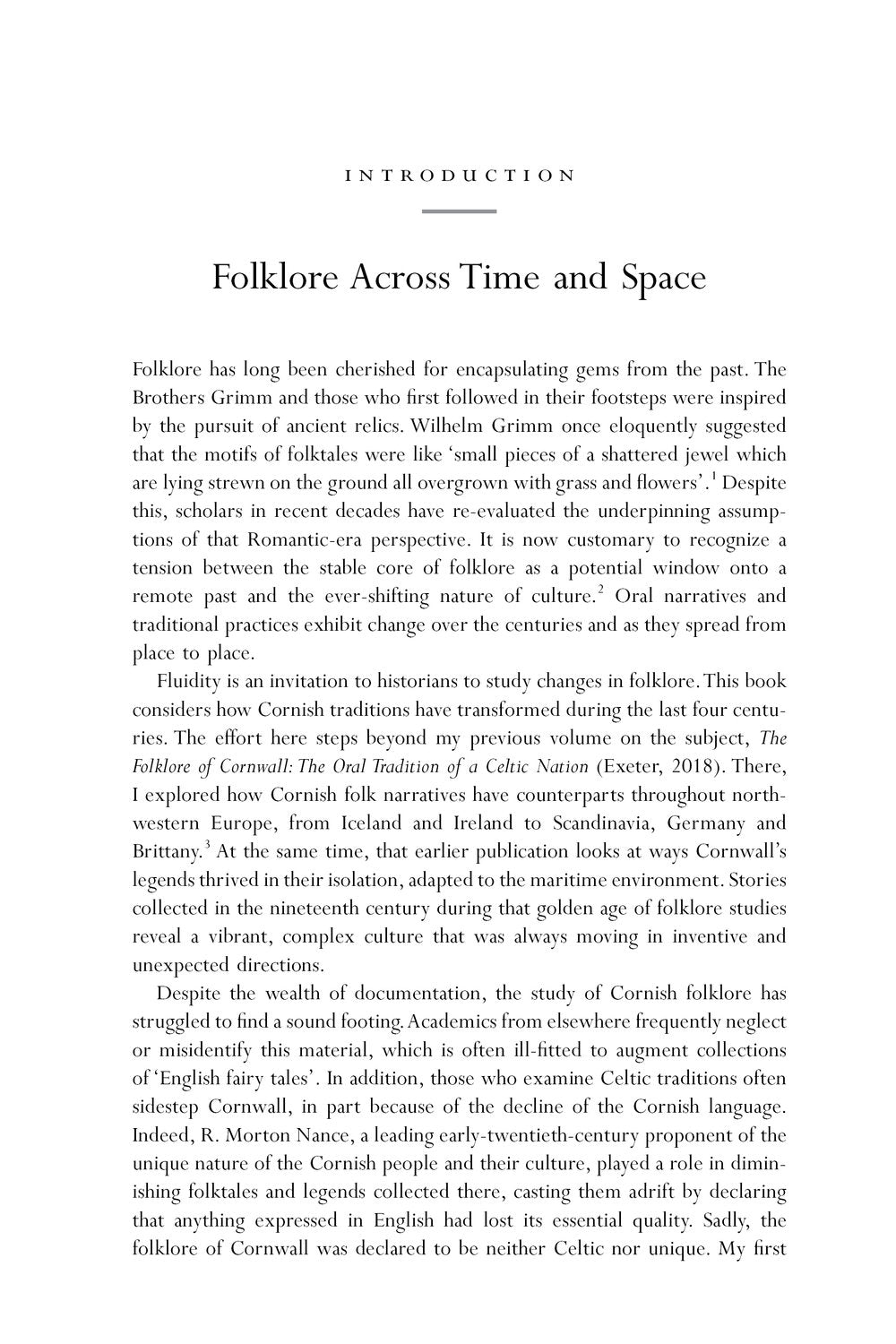 The History of Cornish Tradition