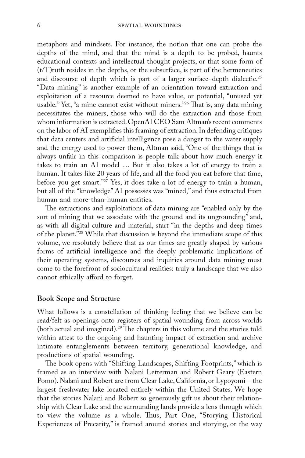 Spatial Woundings