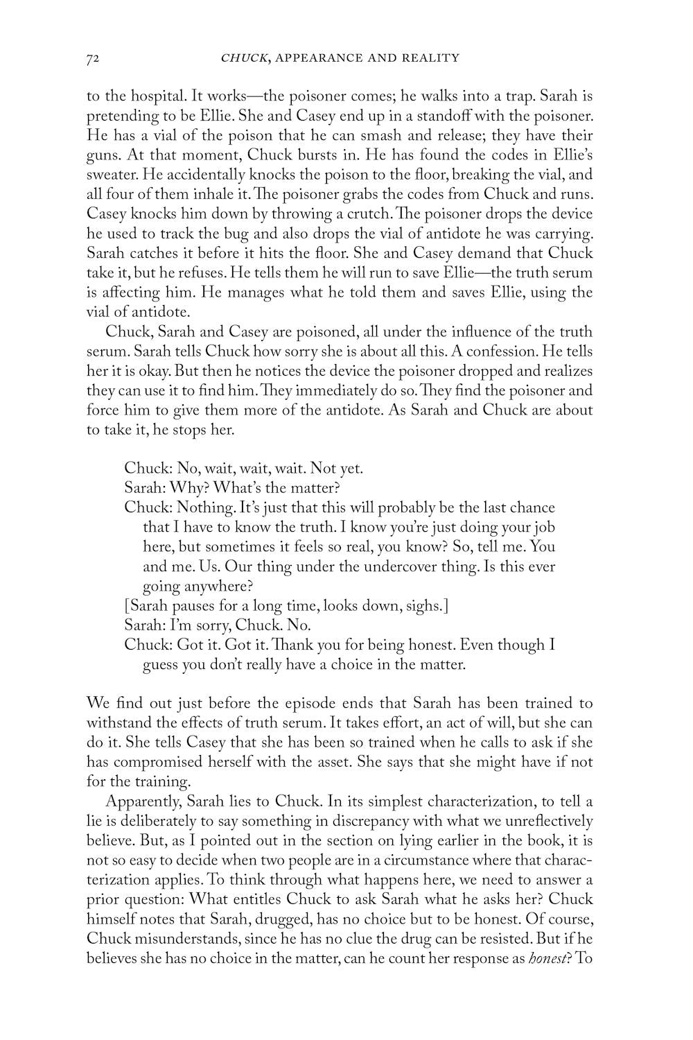 Chuck, Appearance and Reality