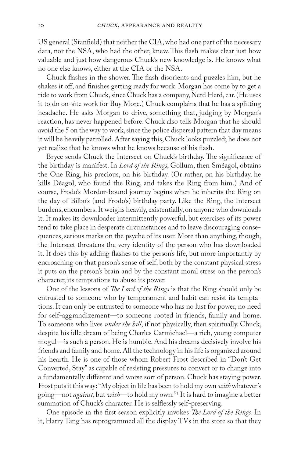 Chuck, Appearance and Reality