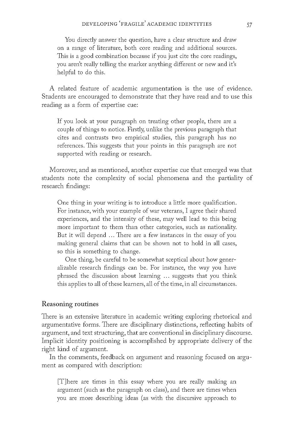 Language and Identity in the University
