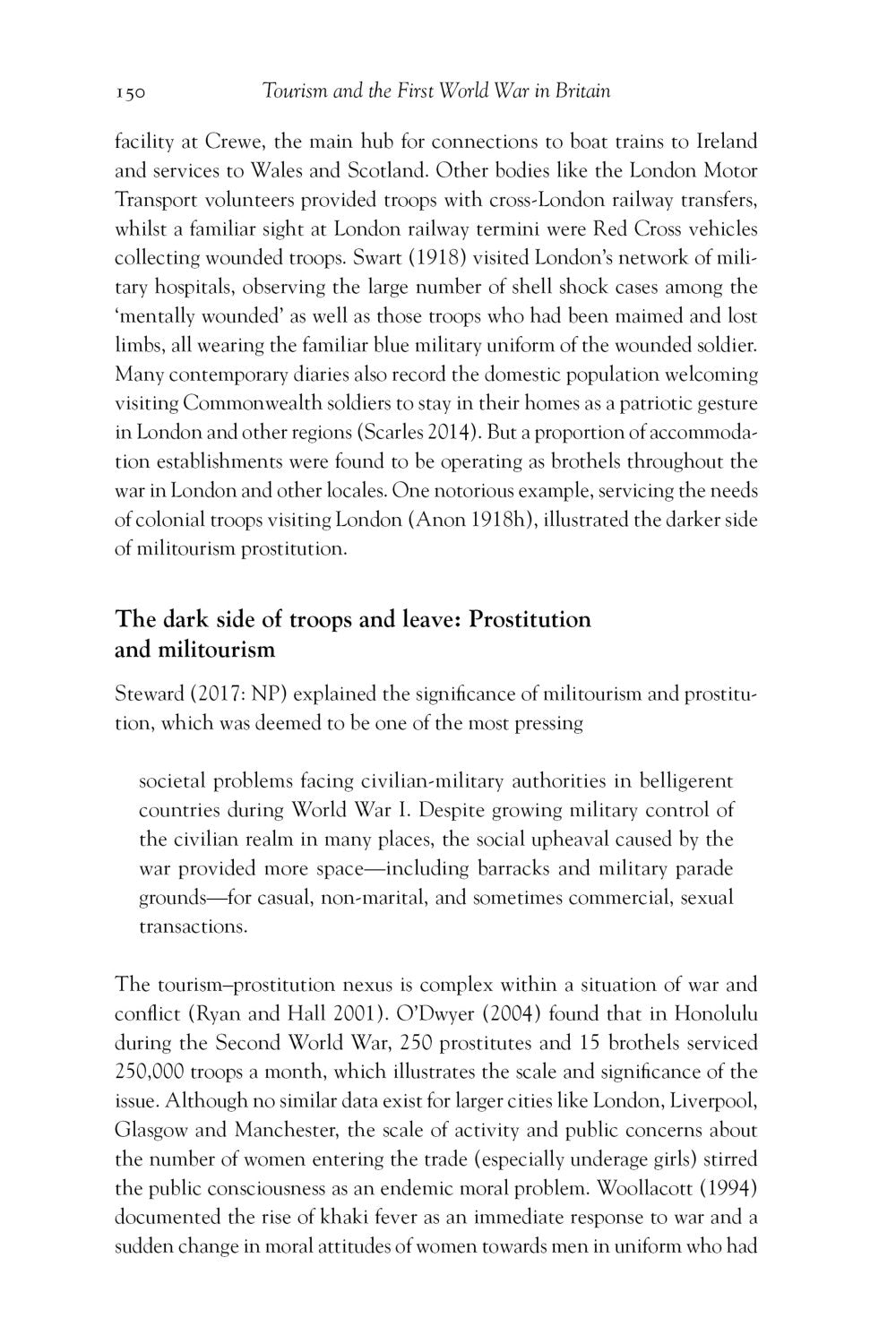 Tourism and the First World War in Britain