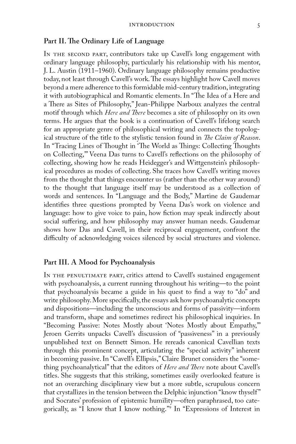 Onward with Stanley Cavell