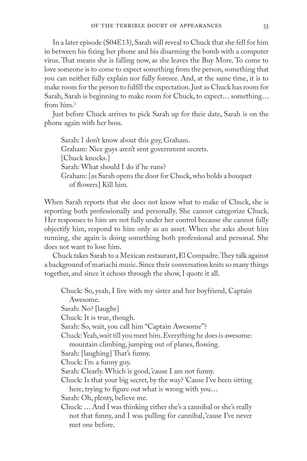 Chuck, Appearance and Reality