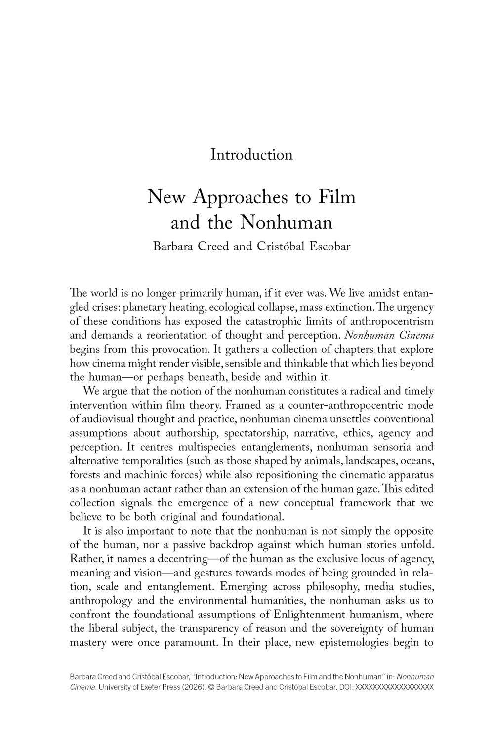 Nonhuman Cinema