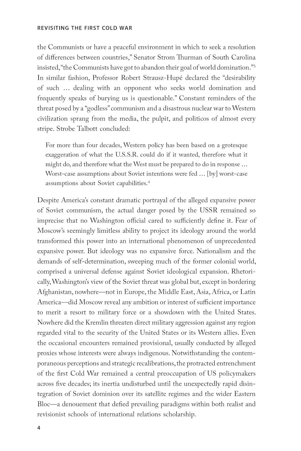 Revisiting the First Cold War
