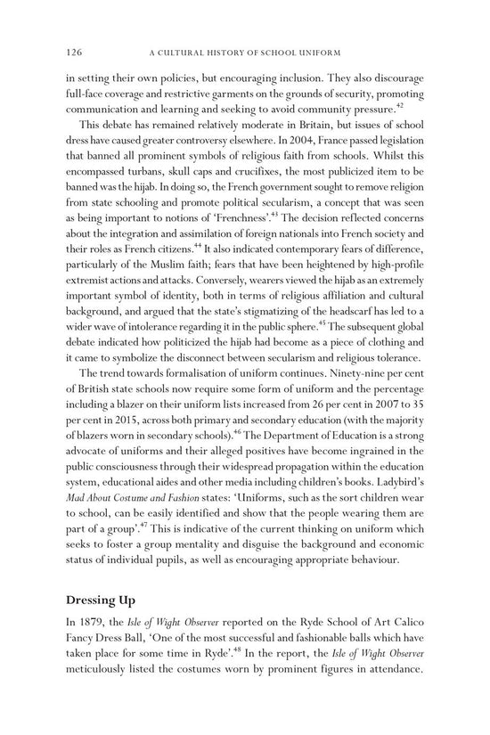 A Cultural History of School Uniform University of Exeter Press